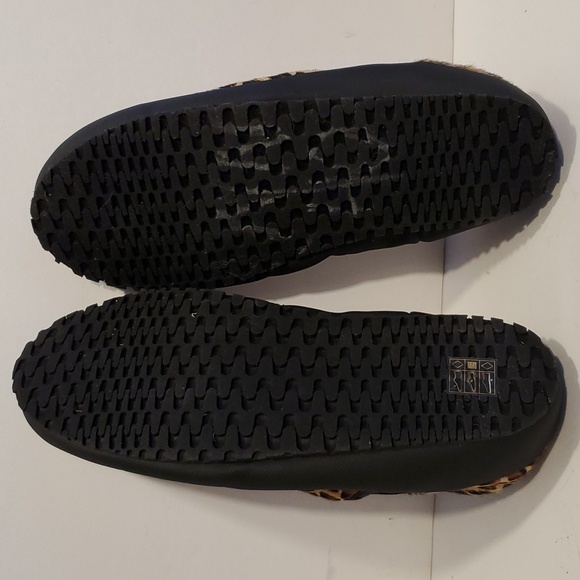 P448 Laby Slippers Cheetah Print Calfhair Size 9/10 NWOB - Picture 9 of 10